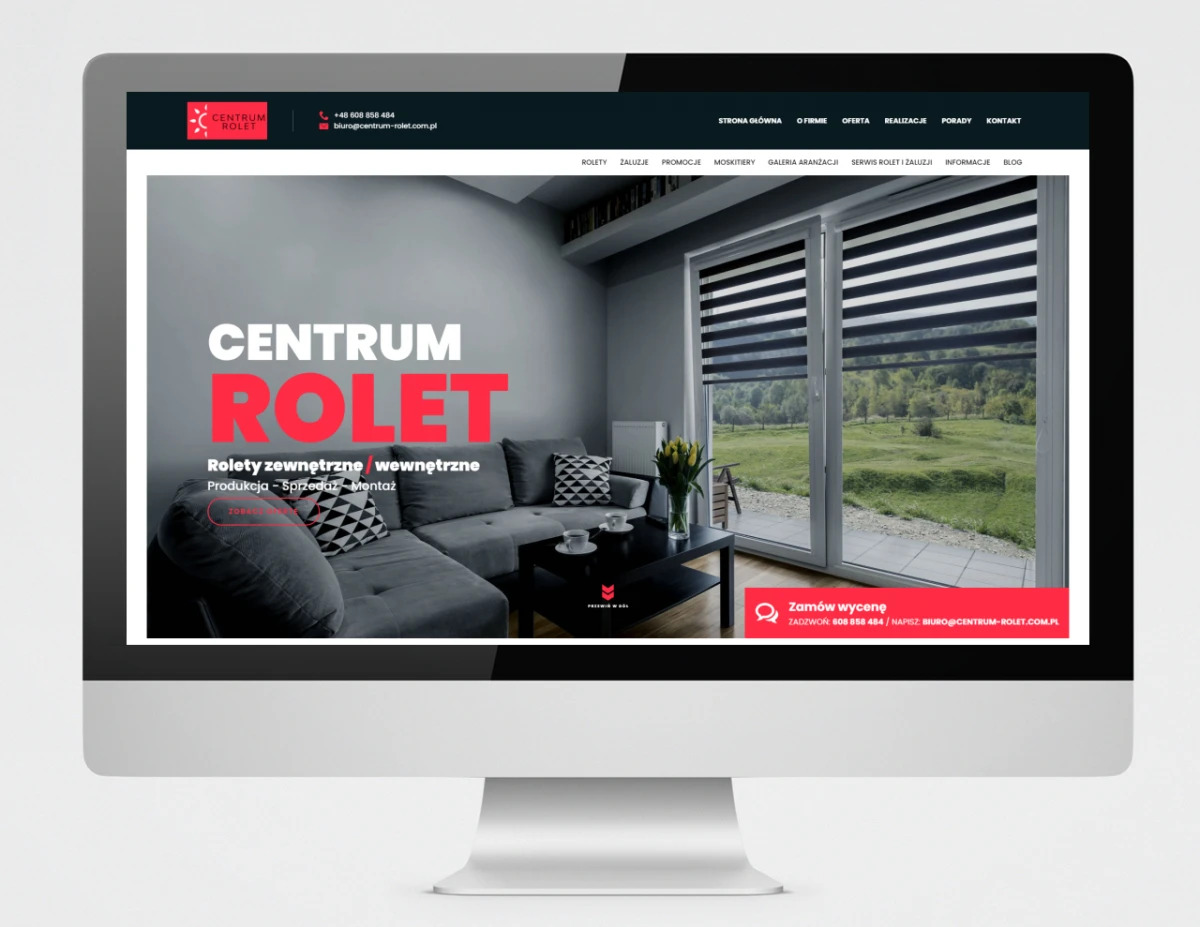 centrum rolet projekt strony www