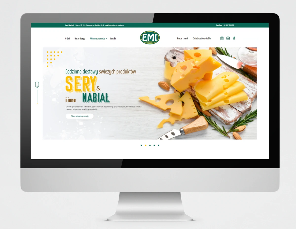 strona www dla marketow sieci emi