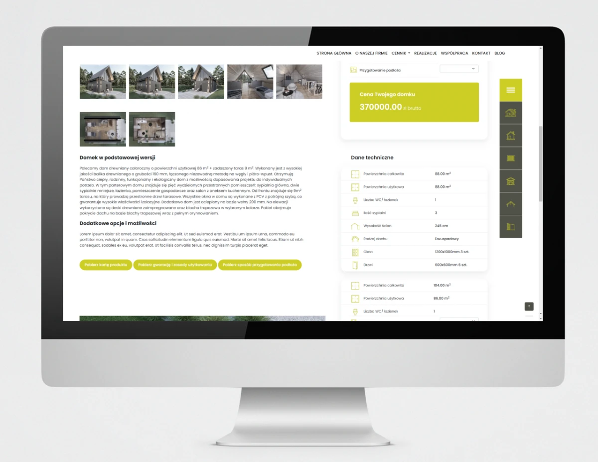 konfigurator domow z drewna strona internetowa casa madera