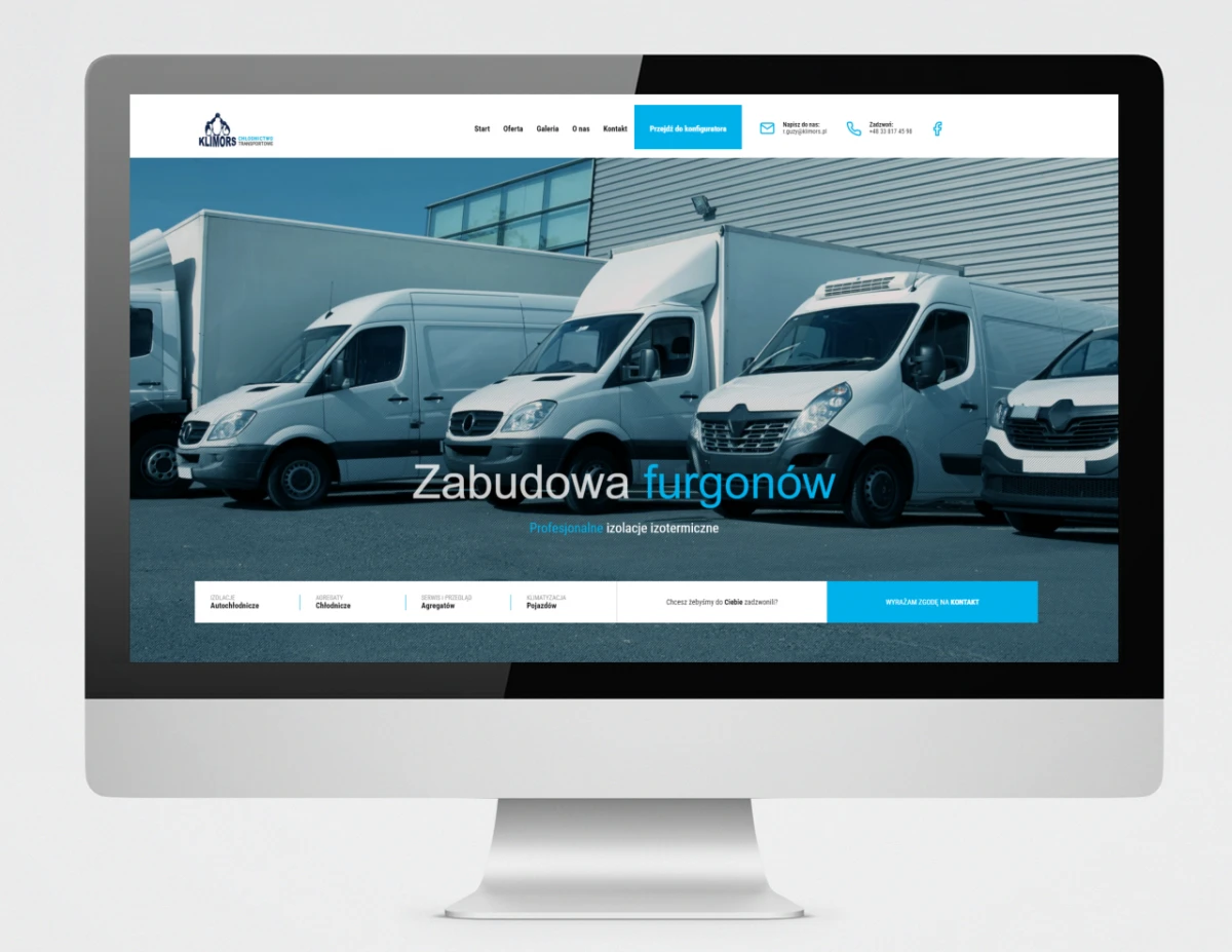 projekt strony internetowej thermocold klimors
