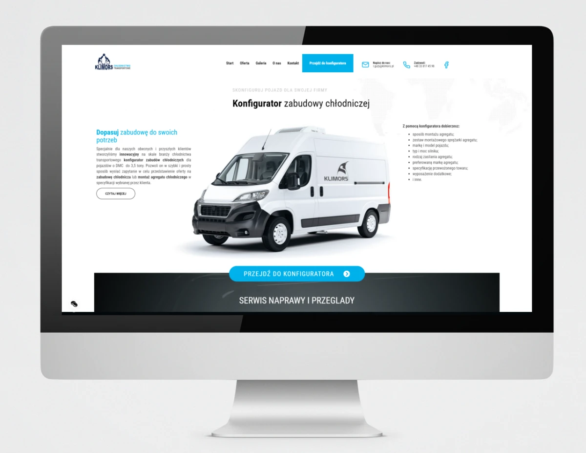 strona internetowa klimors thermocold