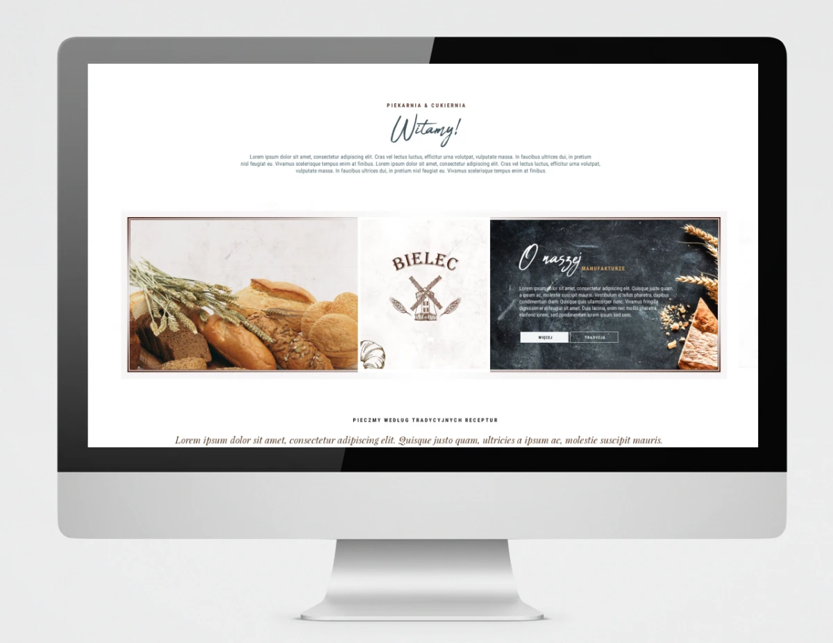 strona internetowa dla manufaktury bielec wykonanie exponet bielsko biala