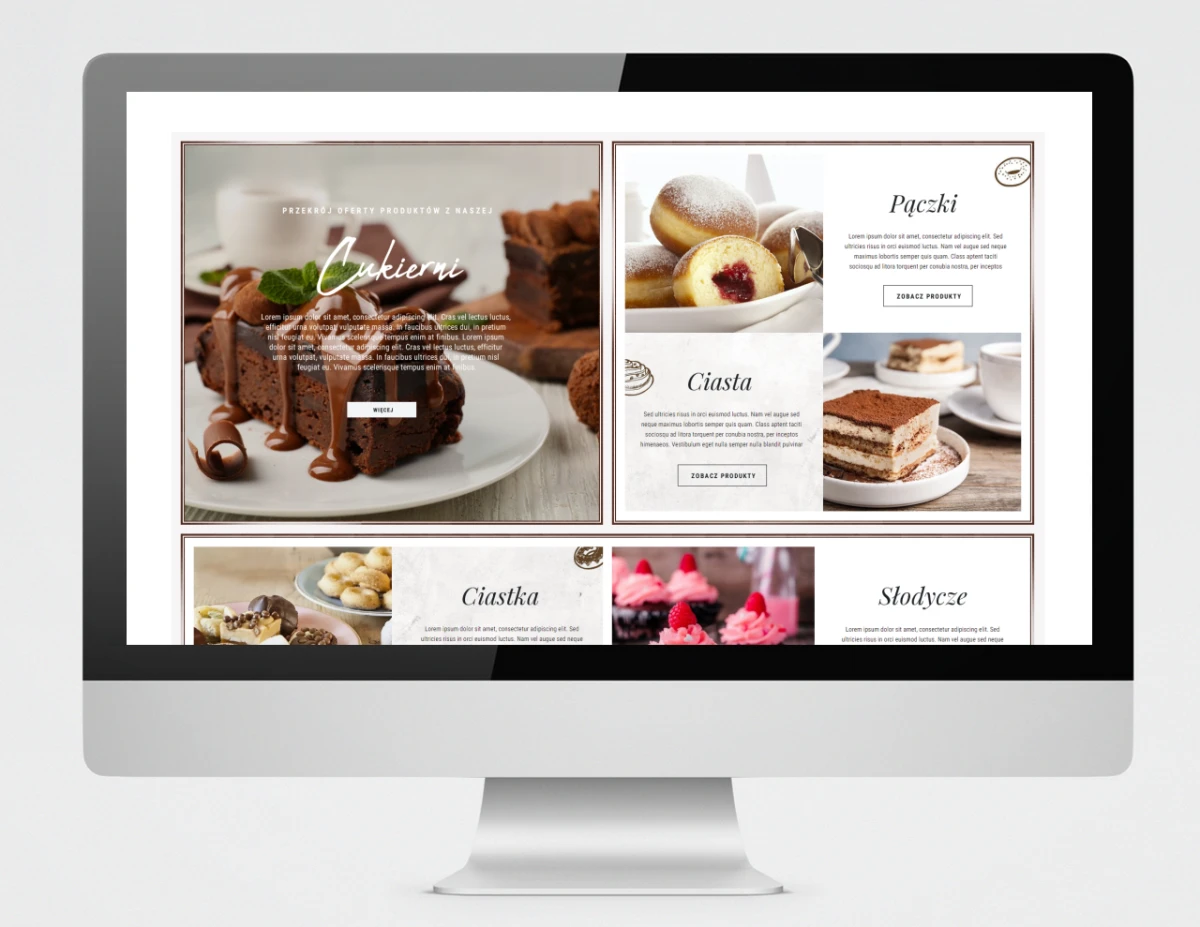 strony dla piekarni manufaktura bielec