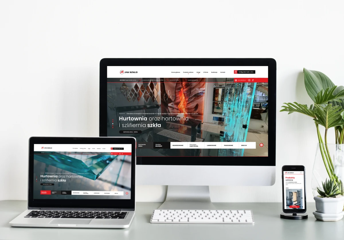 nowy projekt strony www dla hurtowni szkla z miejscowosci goczalkowice zdroj