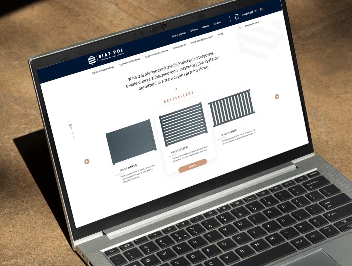 utworzenie strony www dla siat pol producenta ogrodzen