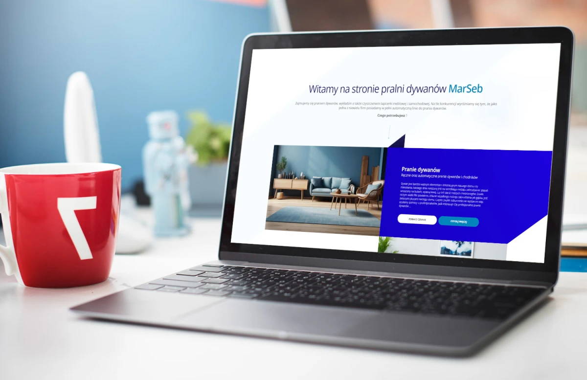 projekt strony www dla marseb pralnia bielsko