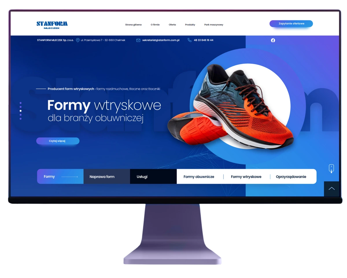 strony internetowe bielsko projekt dla strony dla firmy stanform