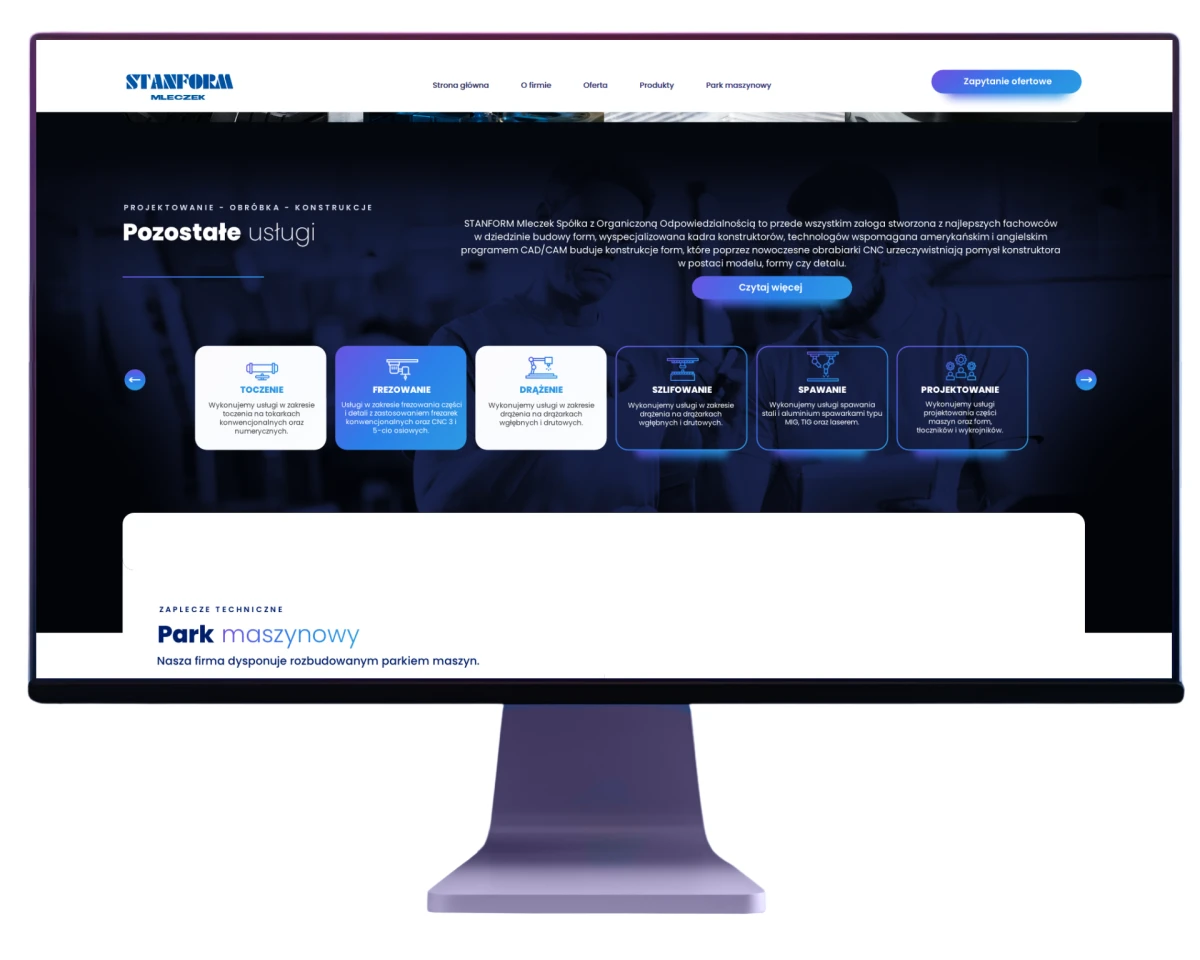 projekt strony stanform exponet bielsko biala