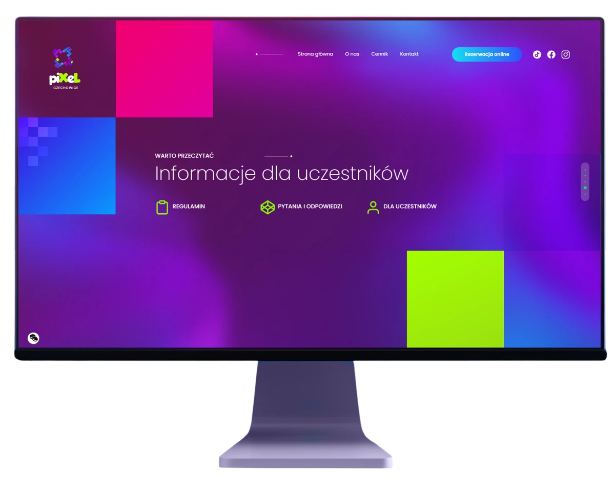 projektowanie stron internetowych bielsko projekt dla pixela cz