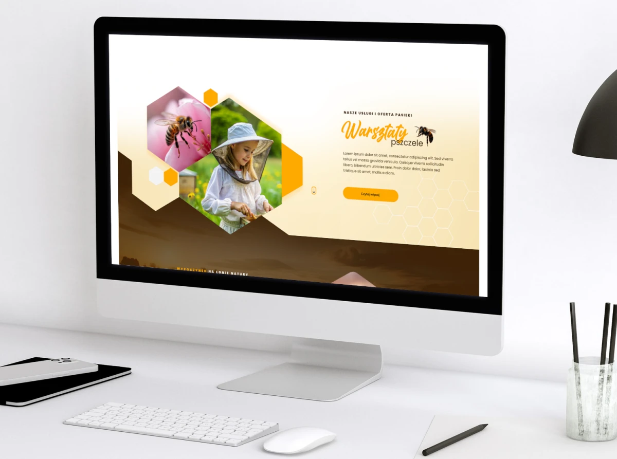 projektowanie stron internetowych exponet bielsko biala projekt www dla pasieki