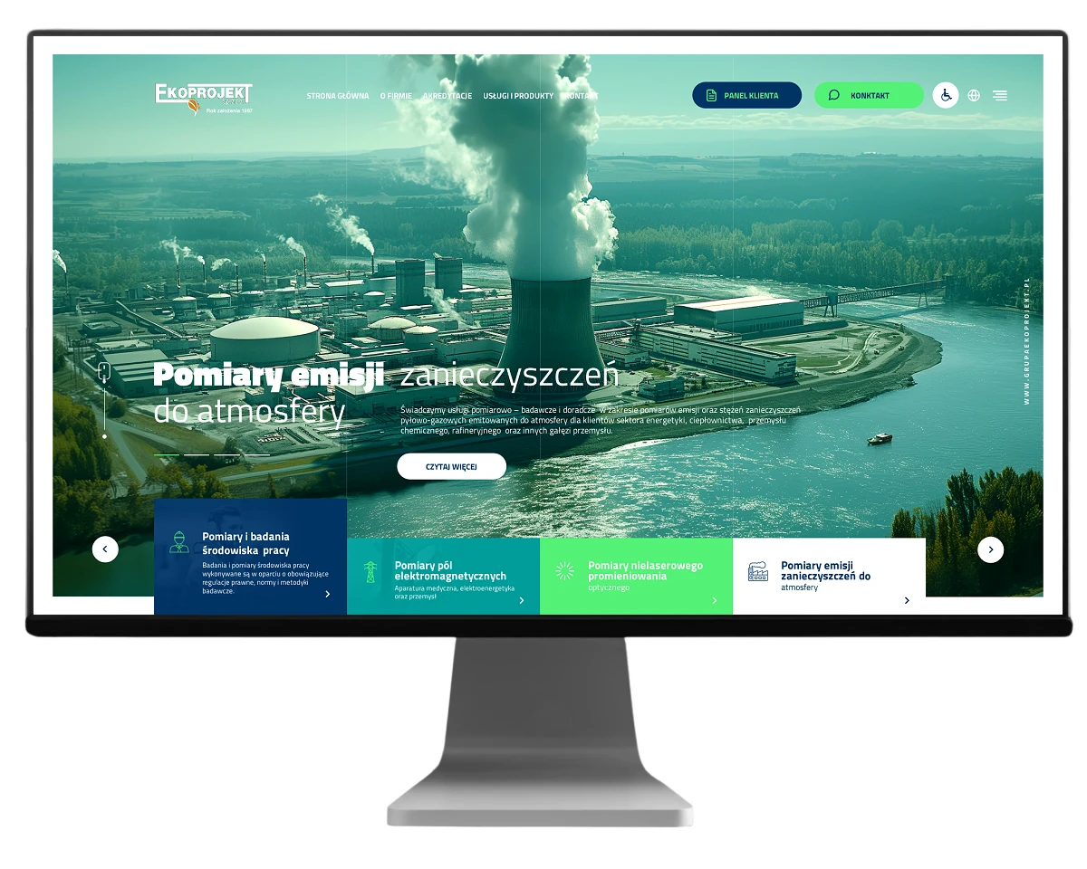 projekt strony www dla firmy ekoprojekt z bielska bialej