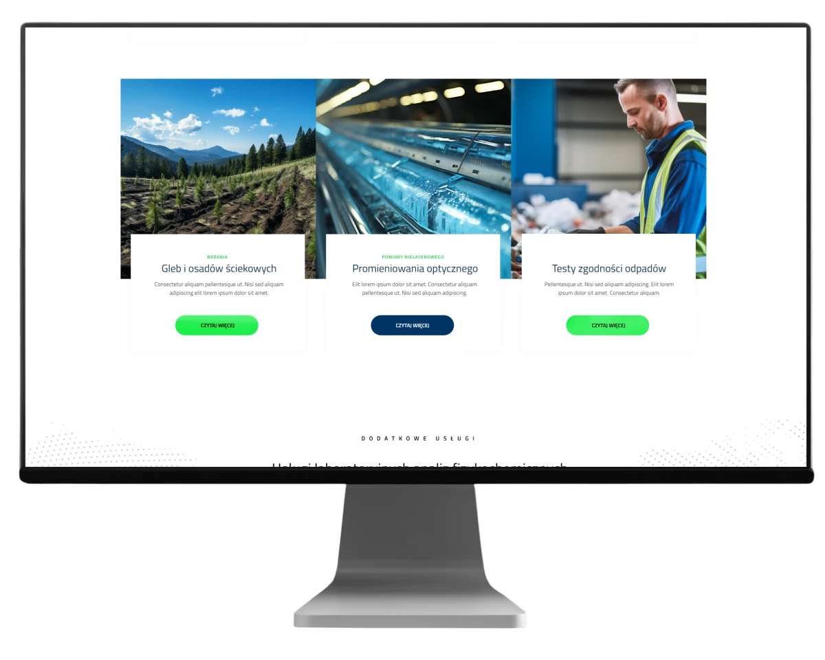 projekt strony www dla firmy ekoprojekt z bielska bialej 2025 wykonanie exponet