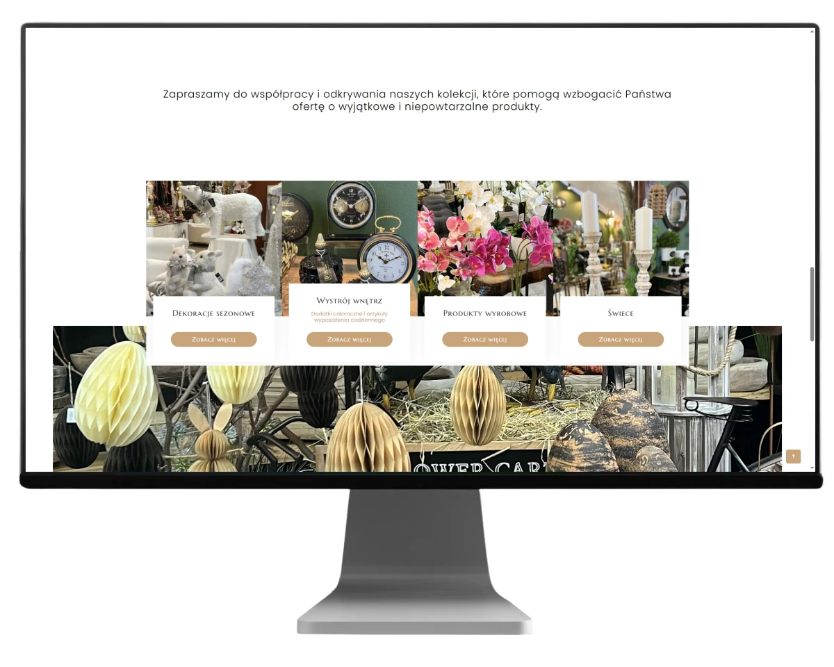 projekt strony internetowej dekorpap relizacja firma exponet bielsko biala 2025