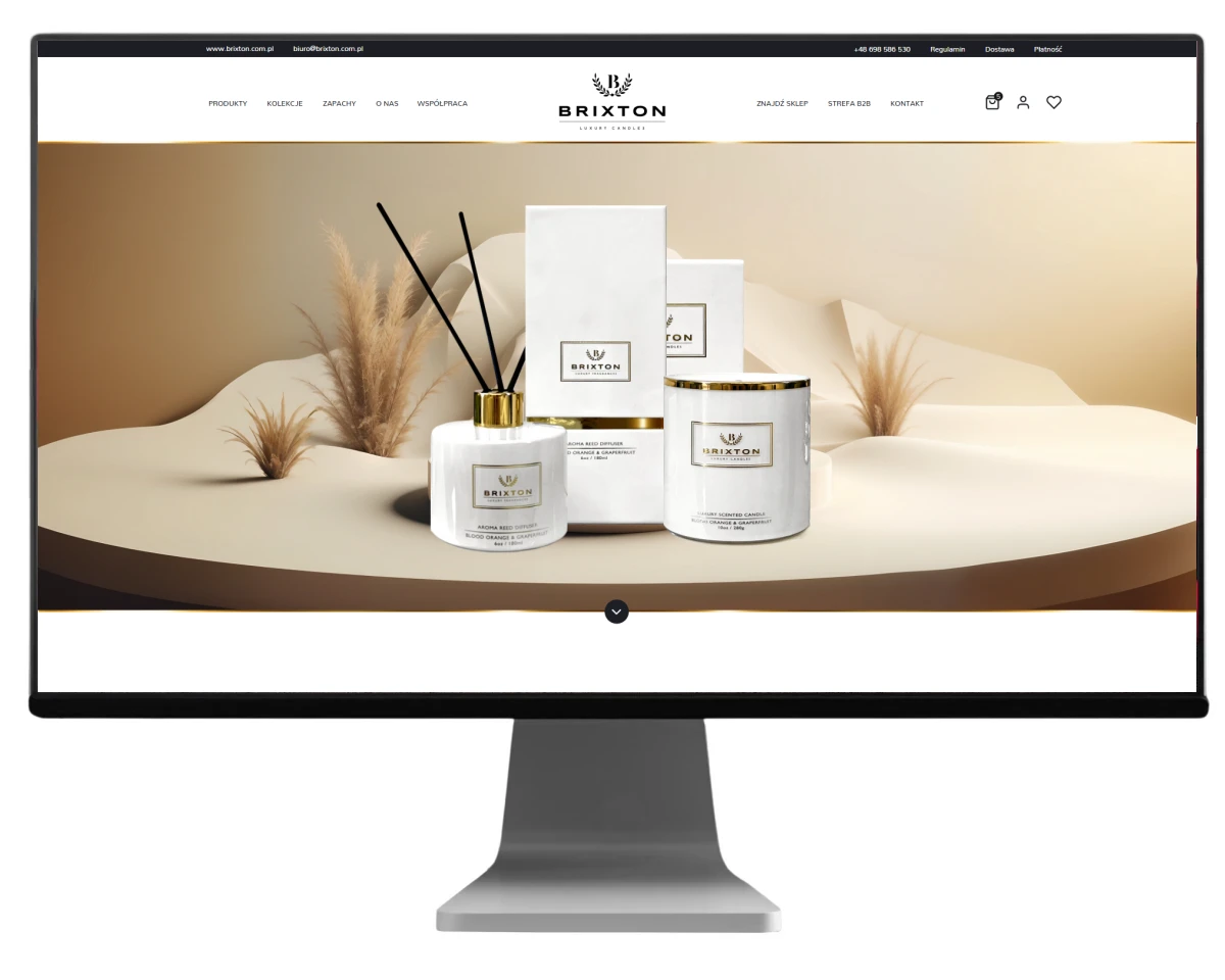 projekt strony www dla brixton wykonanie exponet bielsko