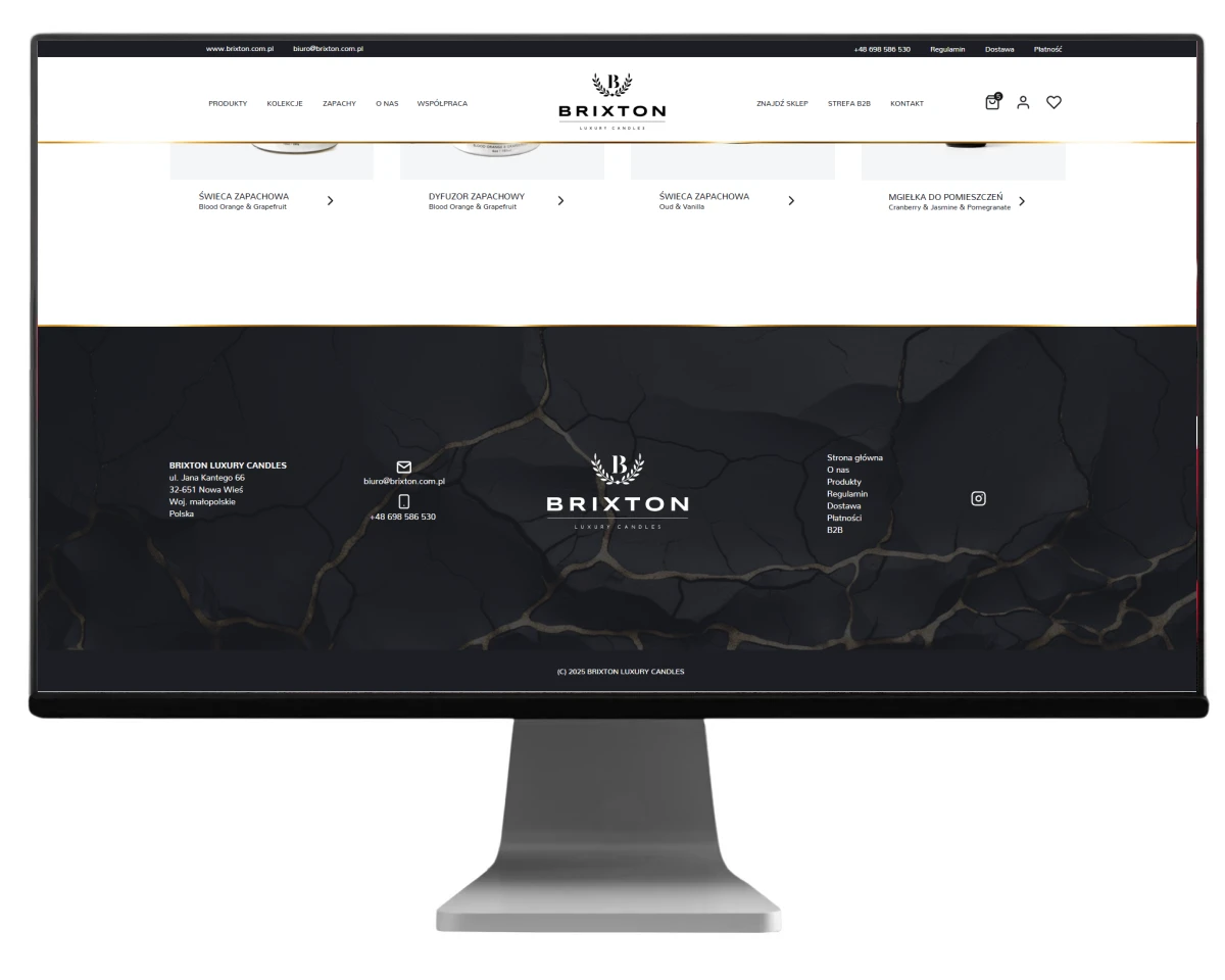 projektowanie strony www dla brixton 2025 exponet bielsko