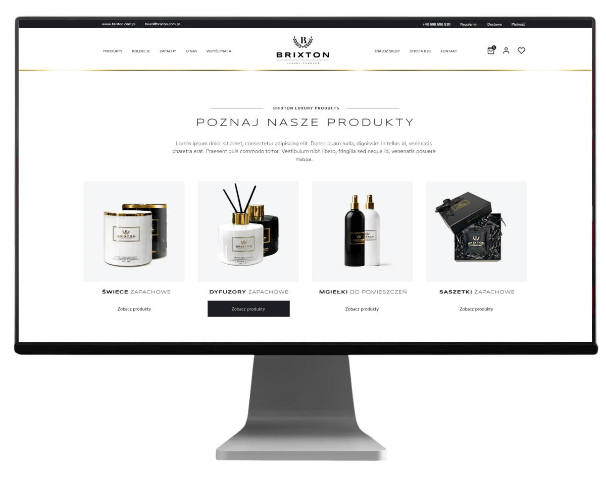 strona brixton candles widok kategorii produktow