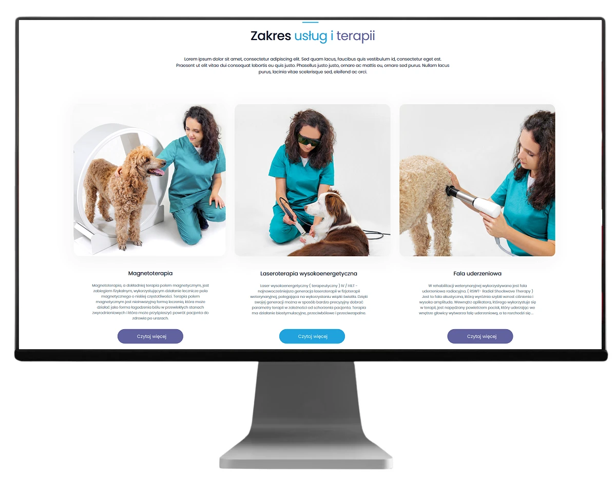 strona internetowa vitalvet wykonanie exponet bielsko biala