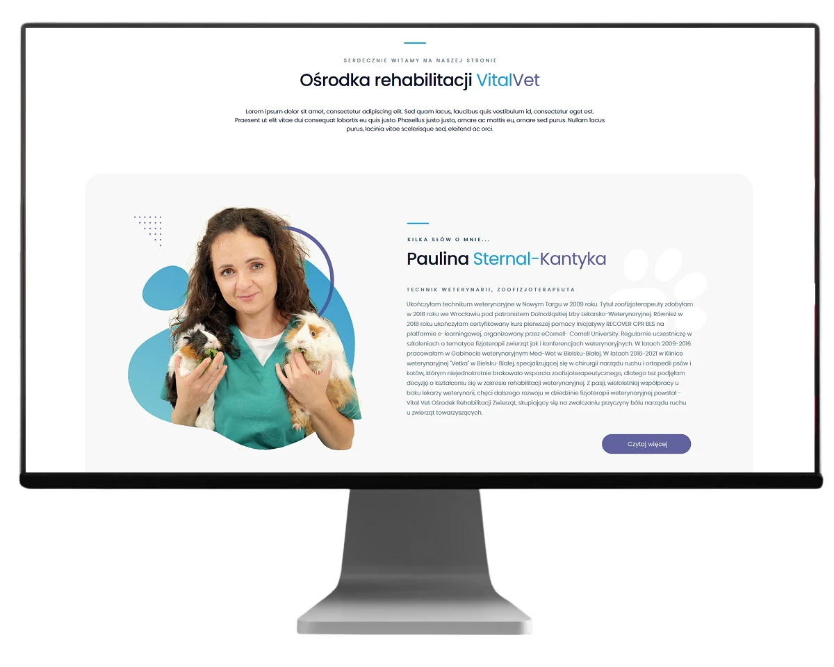 tworzenie stron internetowych dla vitalvet projekt exponet bielsko biala