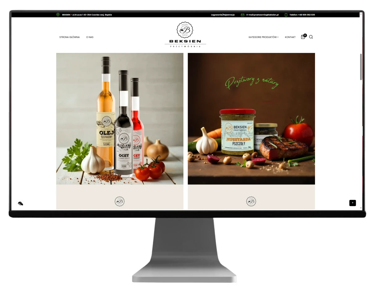 strona internetowa przetworni beksien z czanca