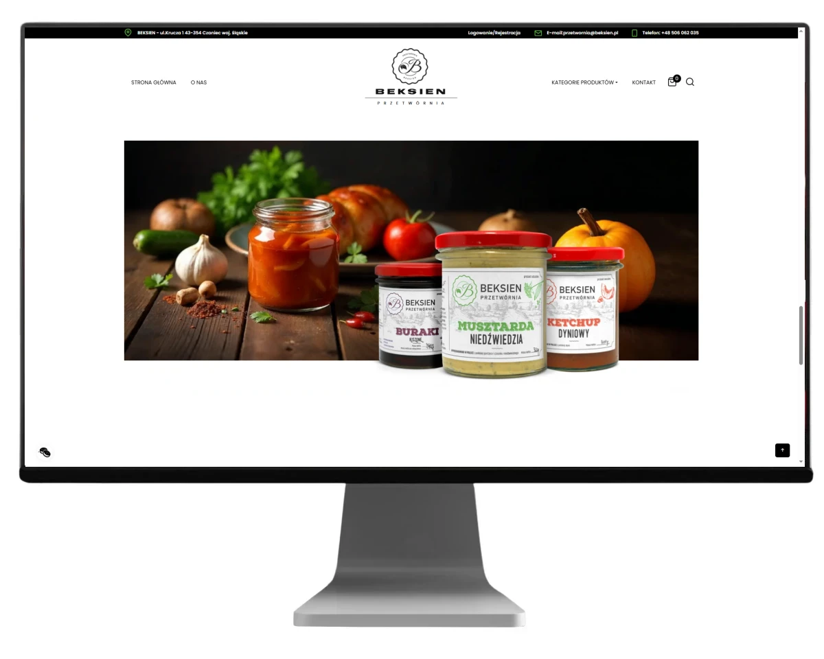 zoptymalizowana pod pozycjonowanie strona beksien bielsko biala exponet