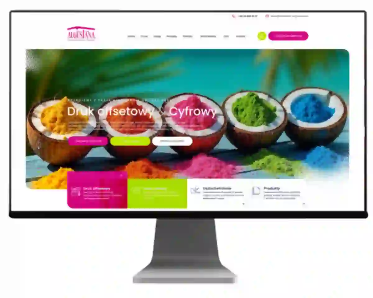 projektowanie stron internetowych strona drukarni augustana z bielska bialej