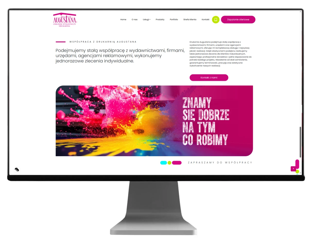 strona www drukarni agustana z bielska bialej