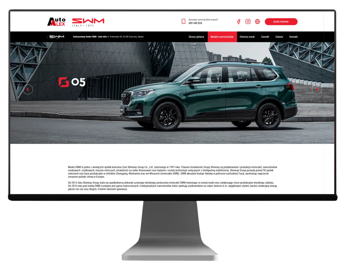 pozycjonowanie stron bielsko seo dla dealera swm