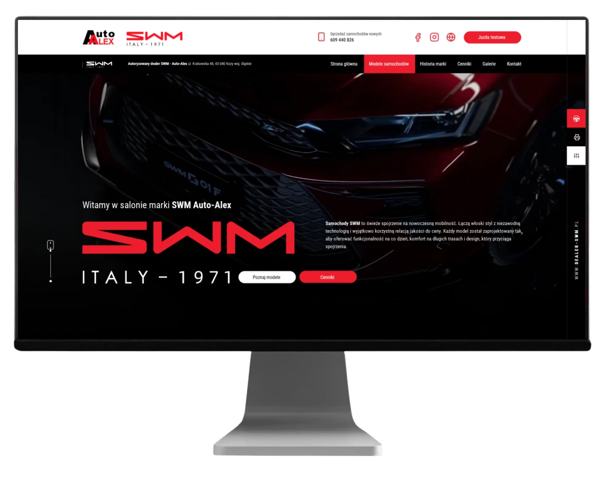 tworzenie stron internetowych bielsko biala swm dealer kozy