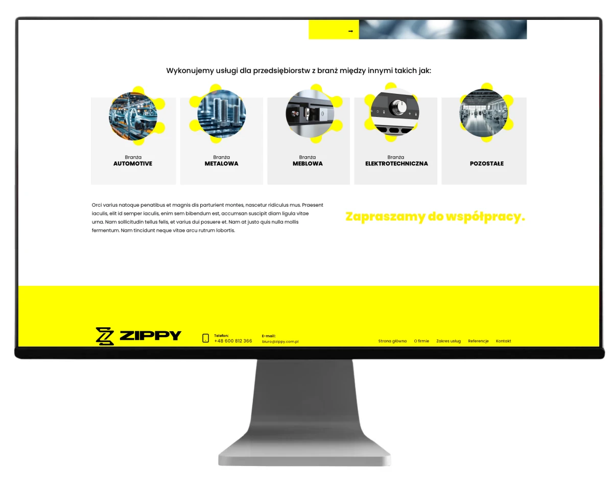 projekt strony www dla zippy pozycjonowanie bielsko biala