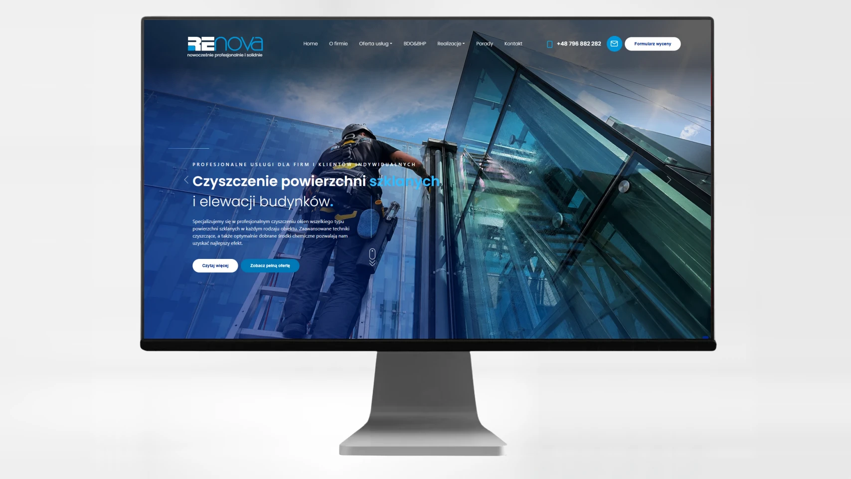 strony internetowe bielsko projekt dla firmy renova 