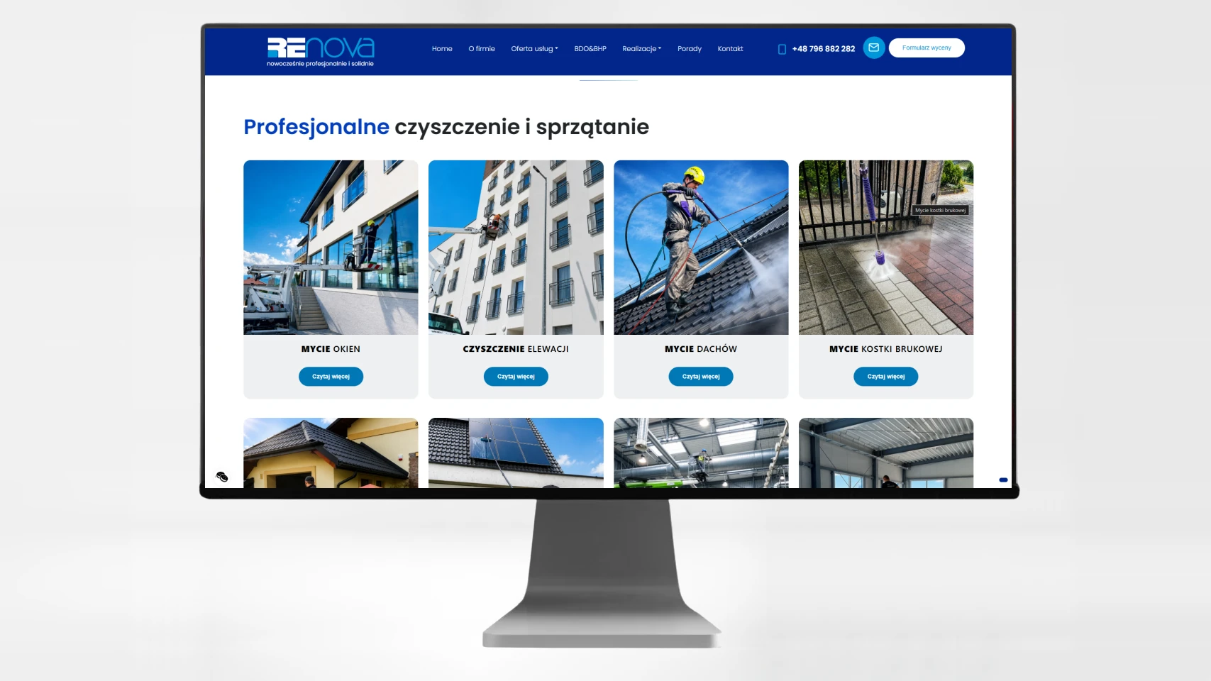 wykonanie strony www dla firmy renova bielsko biala
