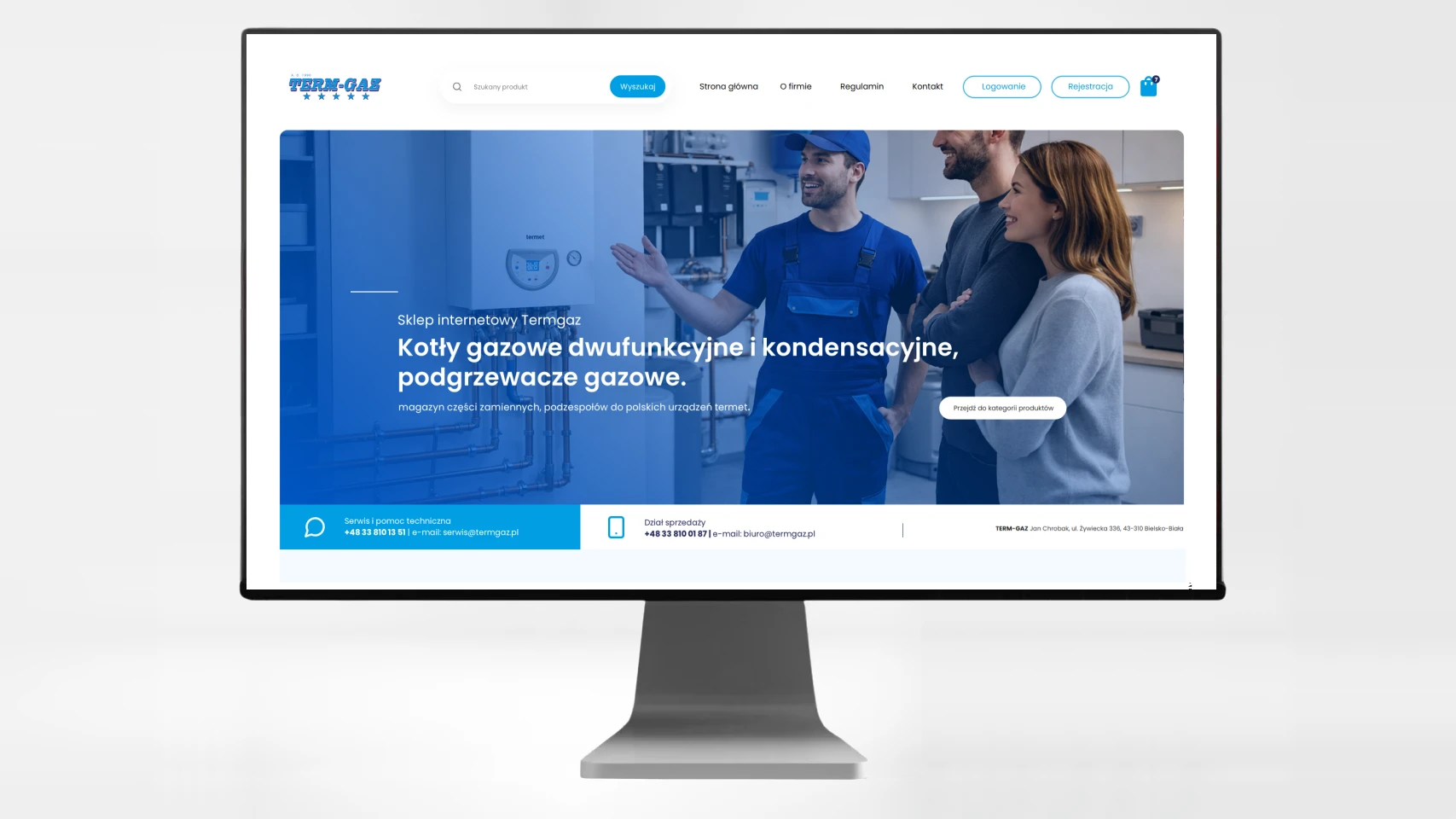 platforma 2b2 dla firmy termgaz projekt i wykonanie exponet bielsko biala