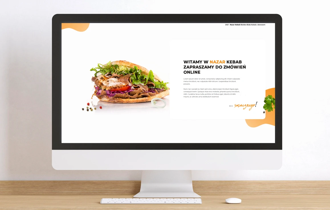 Strona internetowa Nazar Kebab 2