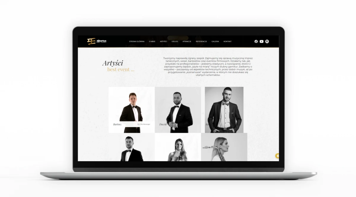 strona internetowa dla dj bartusa 7