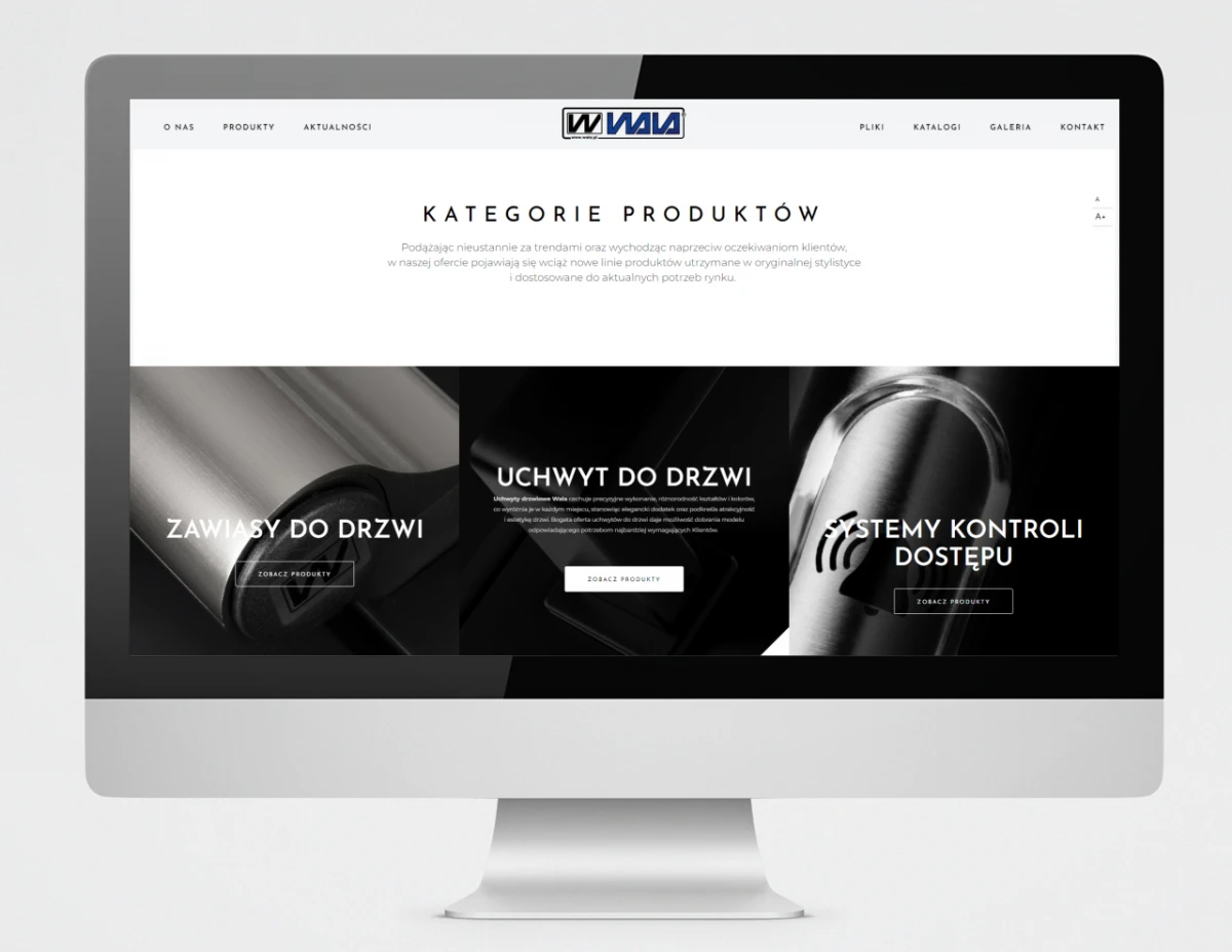 strona internetowa wala katalog