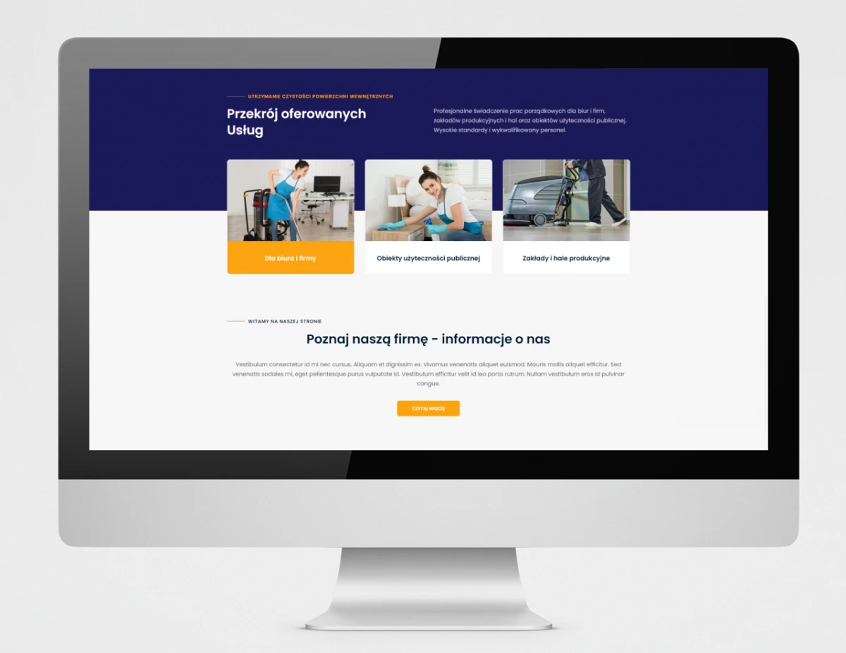 strona internetowa promyczek firma sprzatajaca bielsko
