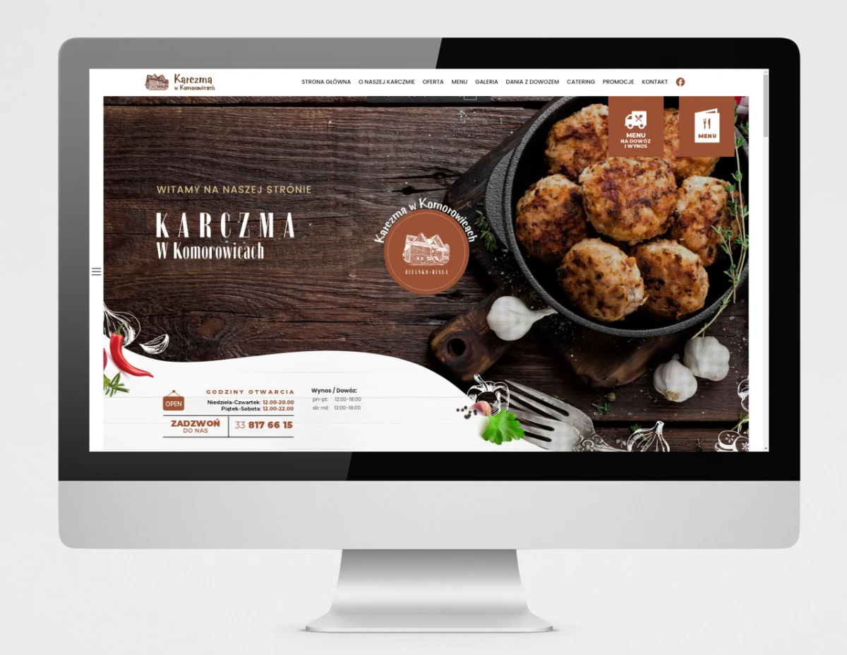 strona internetowa karczma komorowice