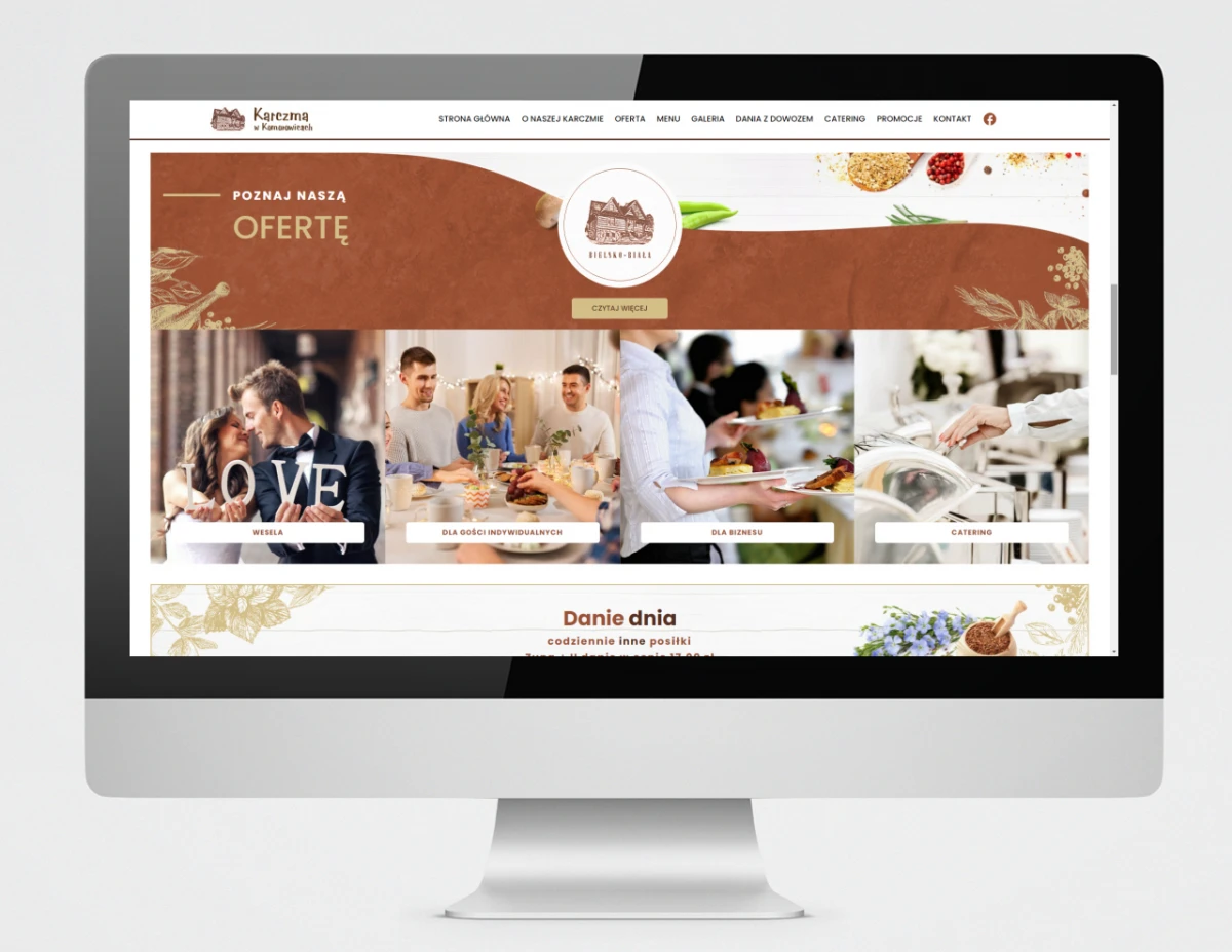 strony internetowe karczma komorowice