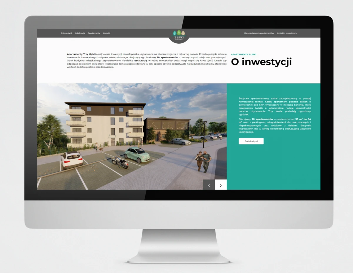 strona internetowa dla 3 lipki apartamenty bielsko 1