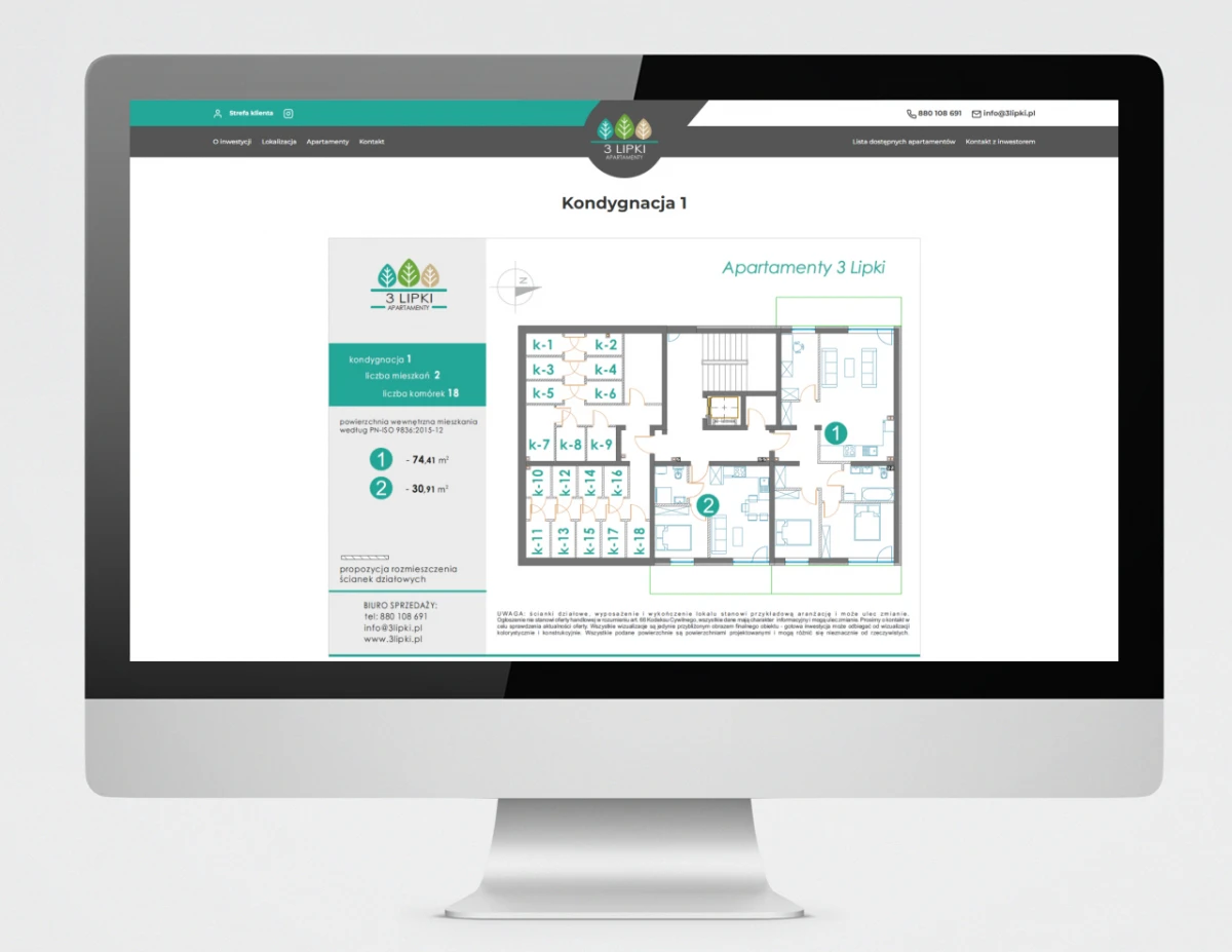 strona internetowa dla 3 lipki apartamenty bielsko 4