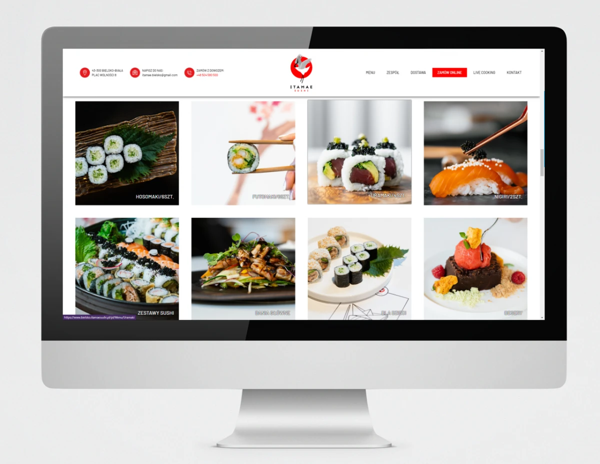 strona internetowa itamae bielsko 2