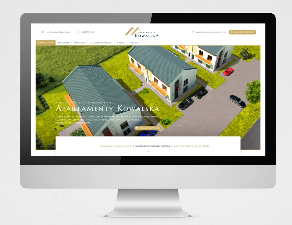 strona internetowa apartamenty kowalska bielsko 1