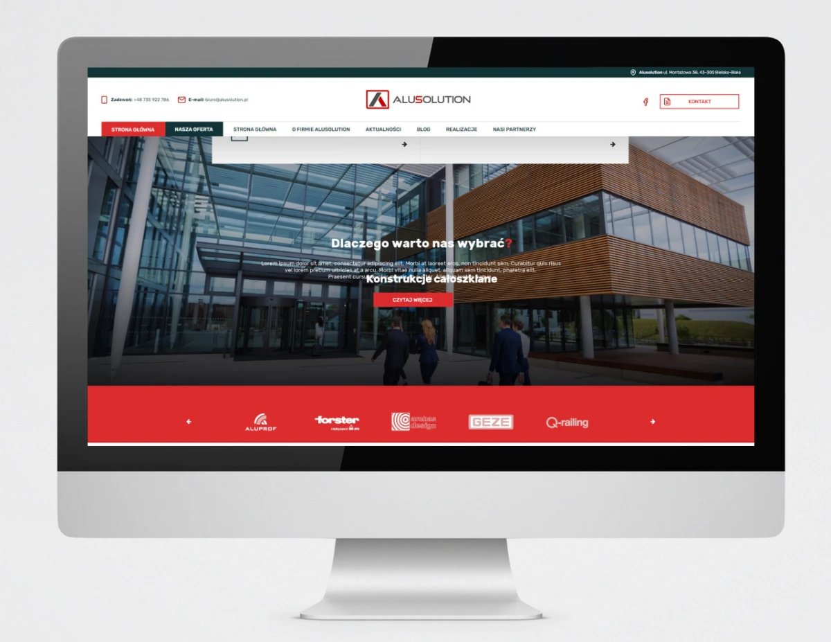 strony internetowe alusolution bielsko biala projektowanie www 4