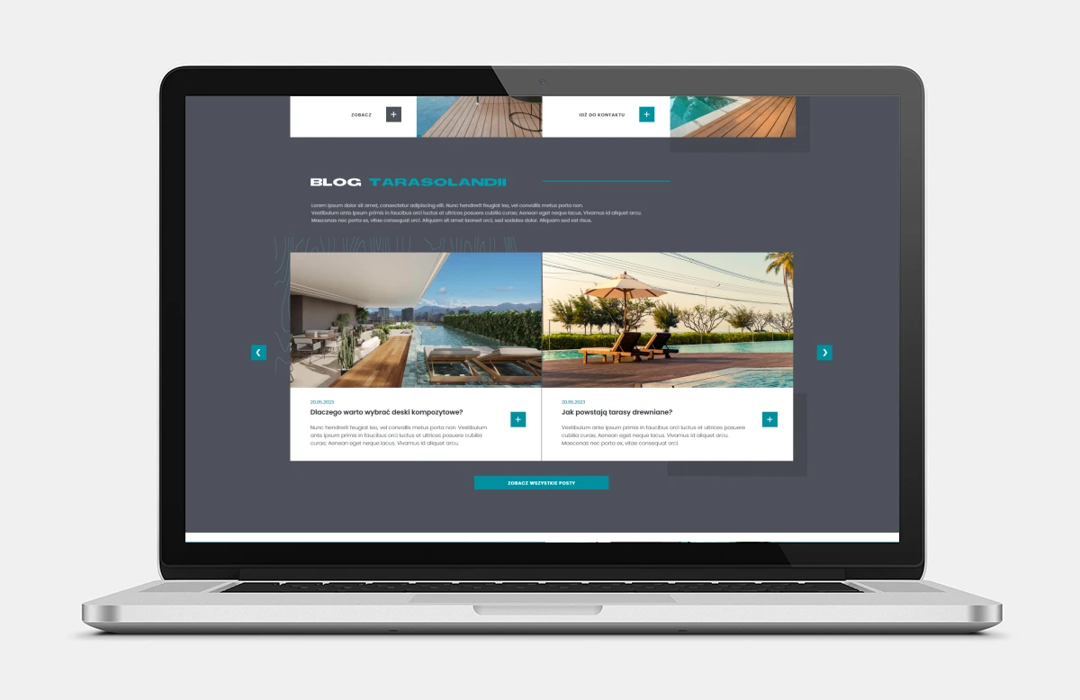 strony www projektowanie tarasolandia bielsko projekt nowy