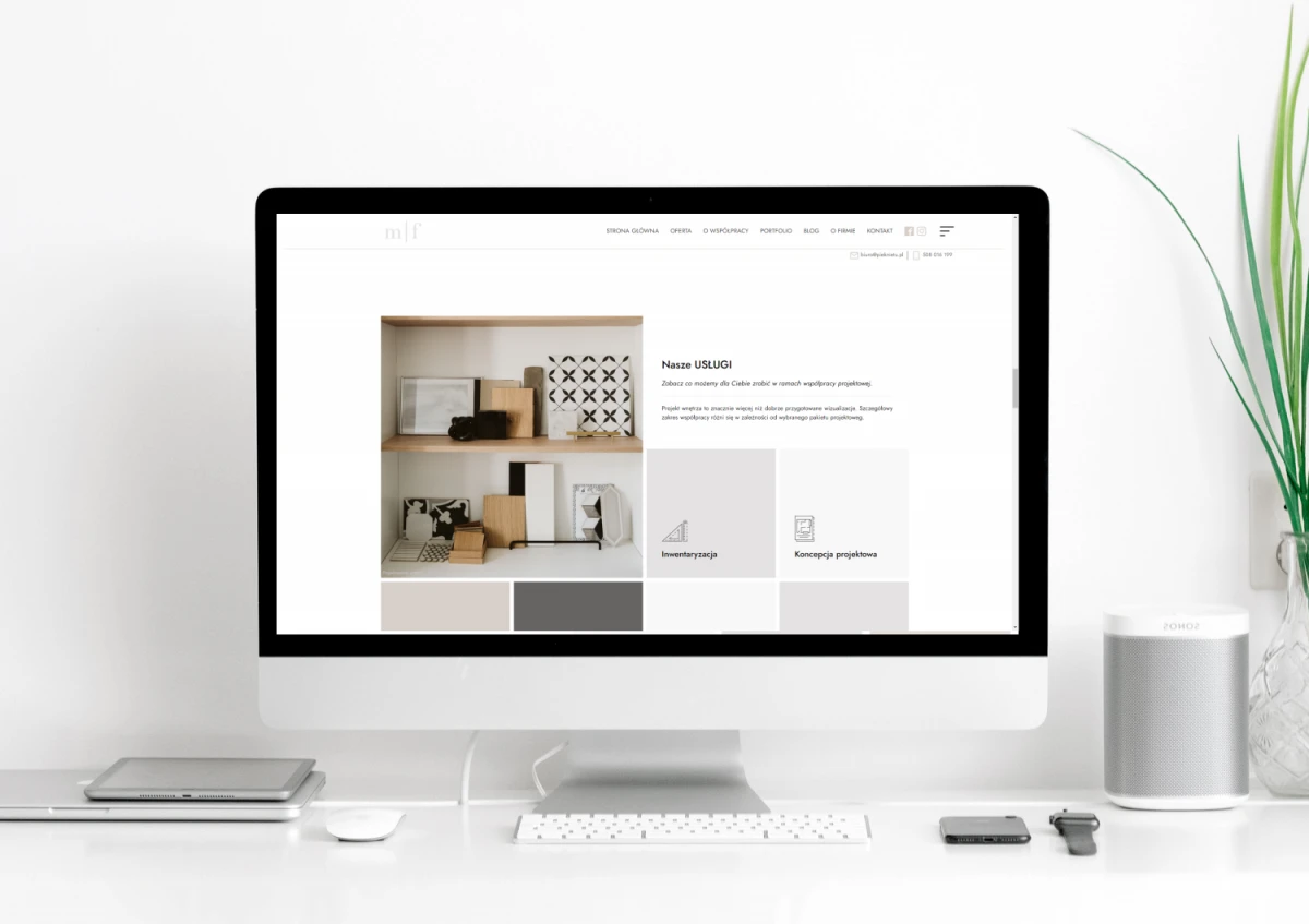 pieknietu strona internetowa dla studia architektury wnetrz