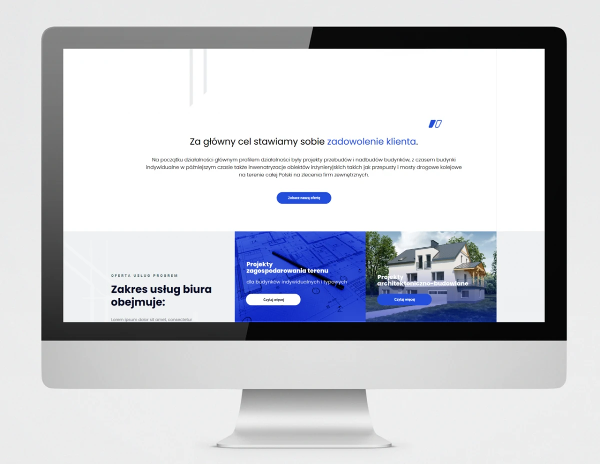 strony internetowe dla biura projektowego progrem z miasta bielsko biala