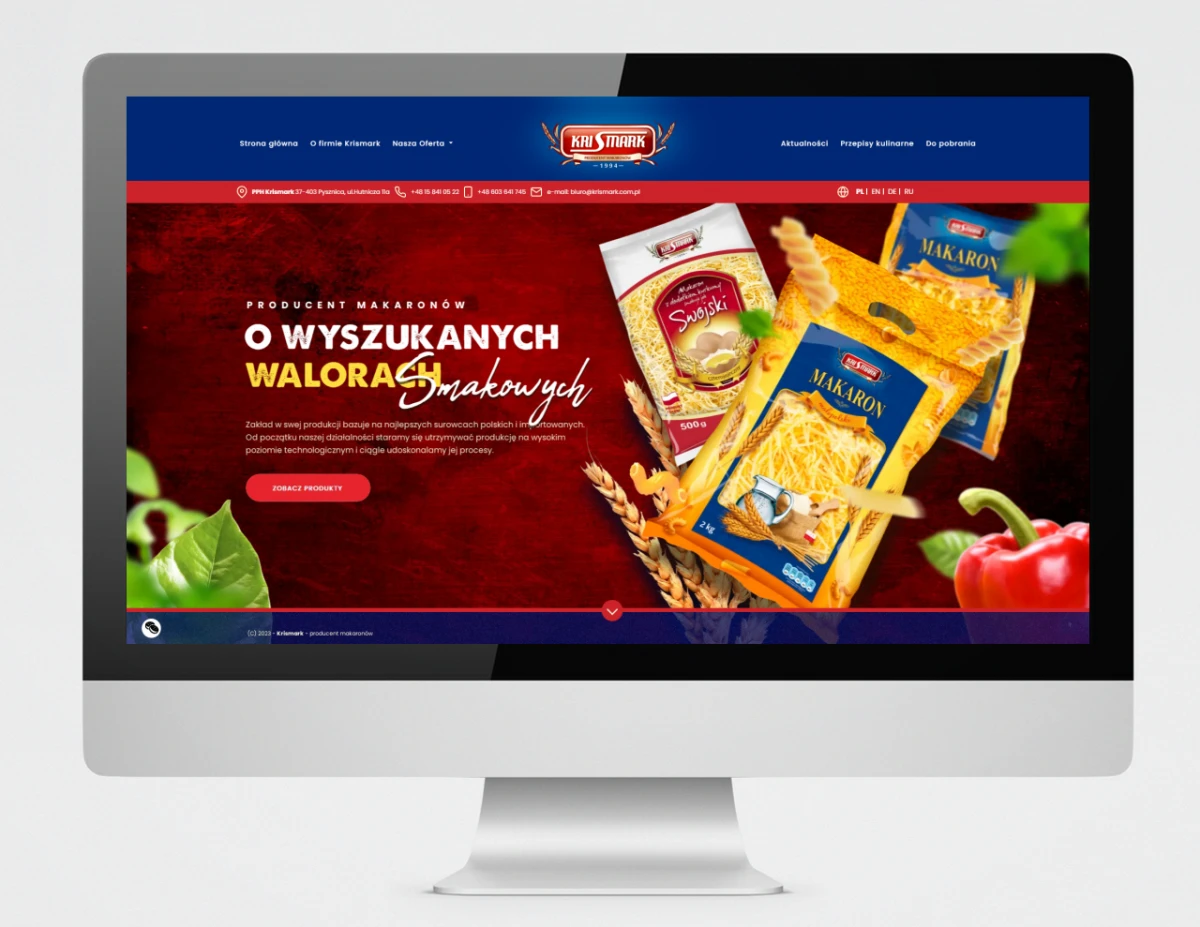 krismark nowy projekt strony internetowej