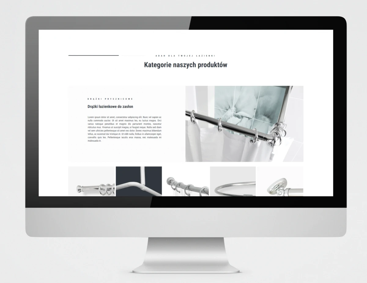 nowy projekt strony internetowe adah 2023