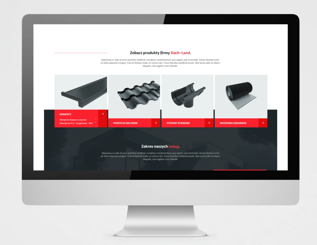 projektowanie strony internetowej dla dachland z bielska bialej