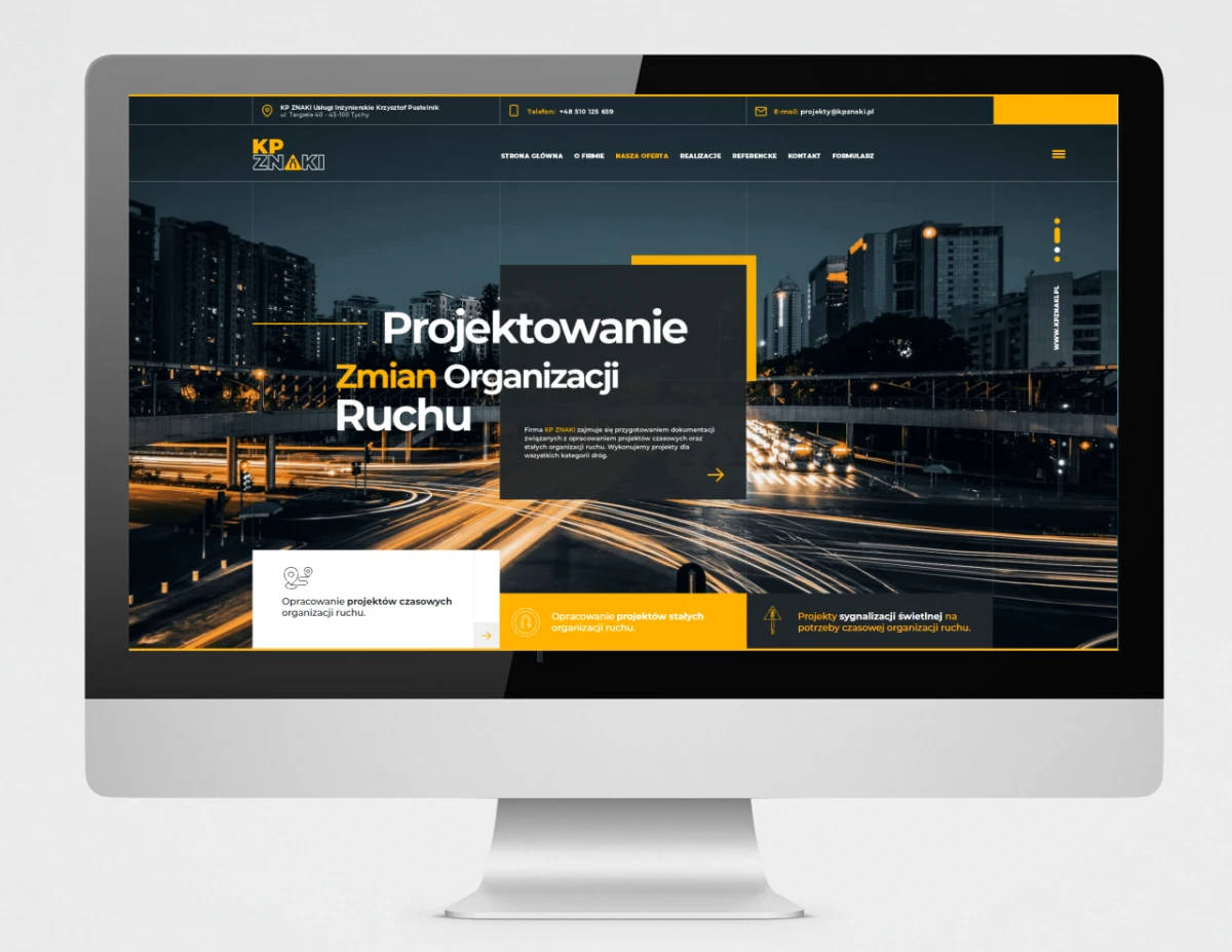 strona internetowa kp znaki design 2023